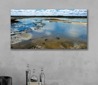 Stunning reflections and the oustanding blend of natural colours brings with it an amazing sense of serenity and wellbeing - available in a selection of canvas sizes.